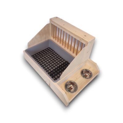 Kuwetopaśnik DUŻA SZARA KUWETA PLUS BOCZNE MISECZKI