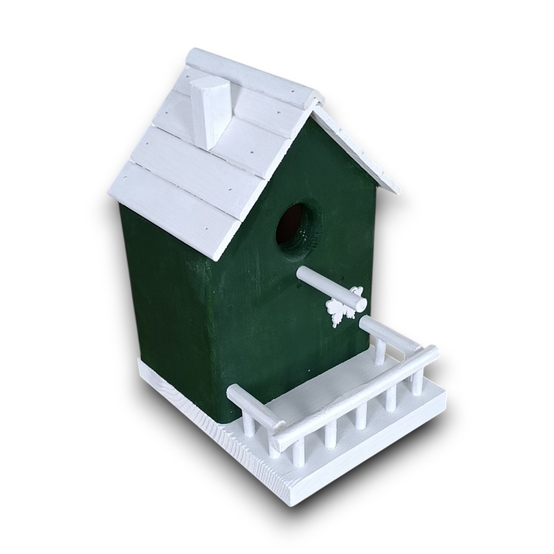 budka - karmnik dekoracyjny, ogrodowy dla ptaków - obrazek 3