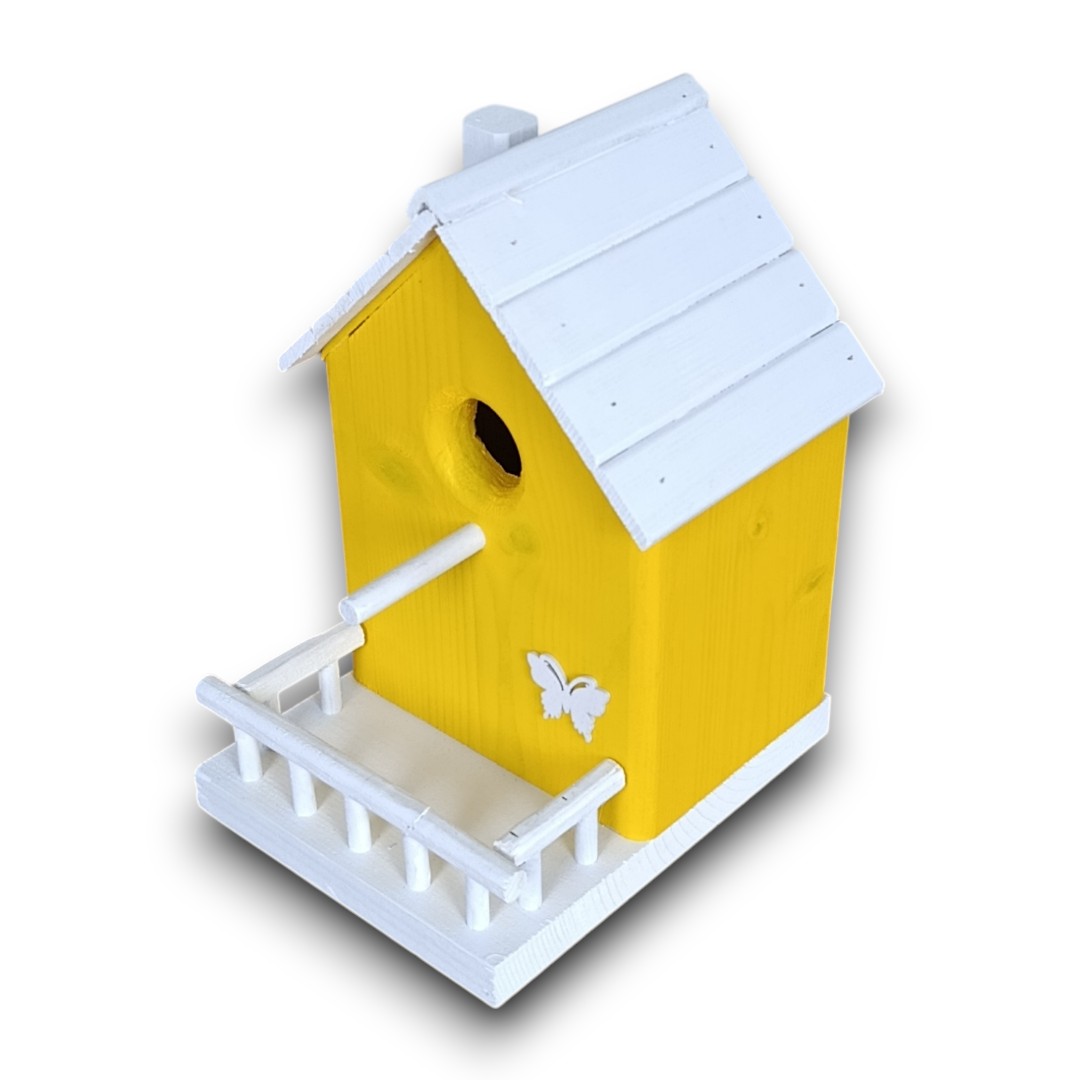 budka - karmnik dekoracyjny, ogrodowy dla ptaków - obrazek 3