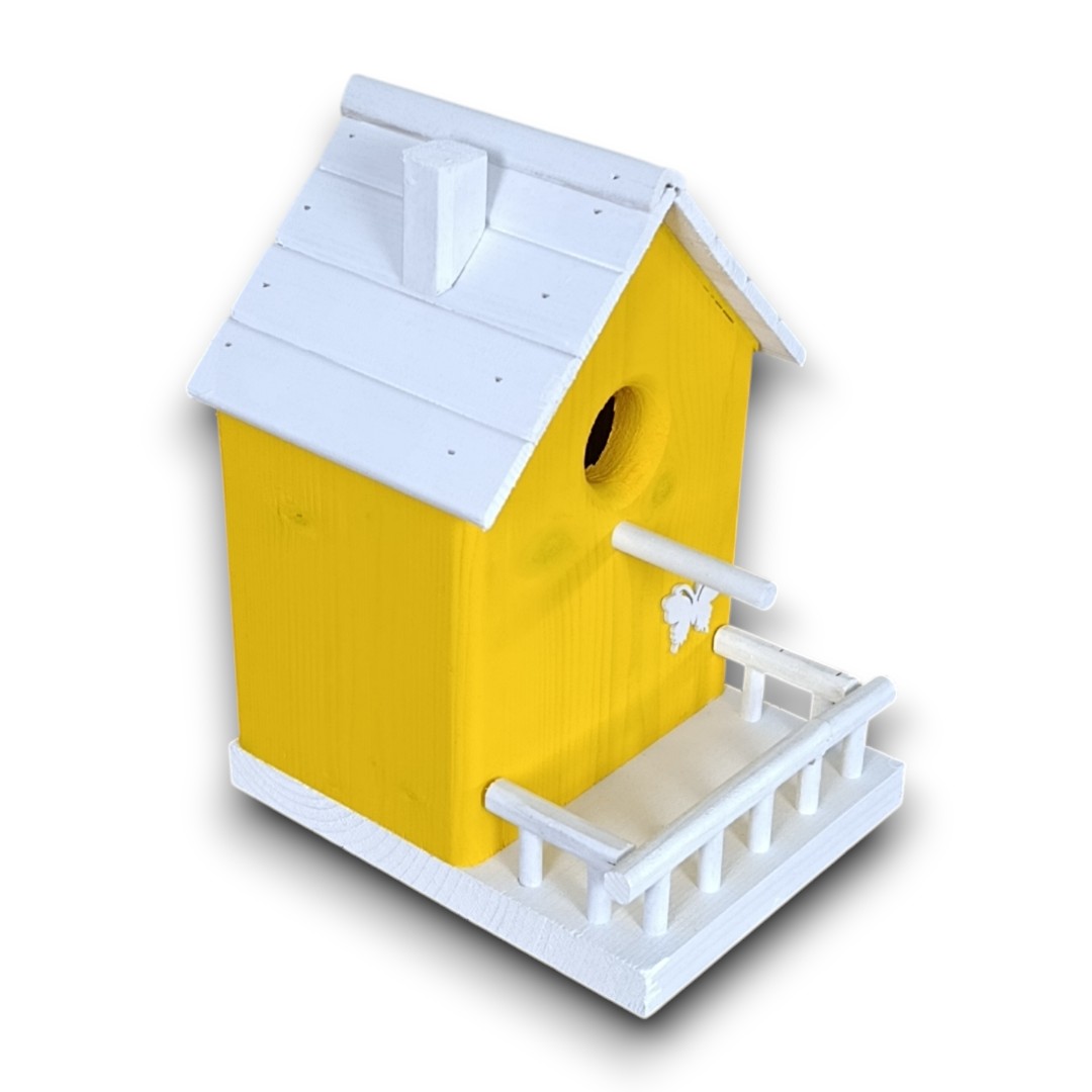 budka - karmnik dekoracyjny, ogrodowy dla ptaków - obrazek 4